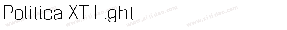 Politica XT Light字体转换